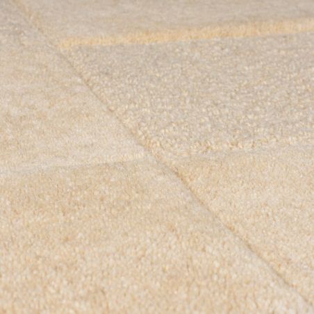 Tapis de salon moderne géométrique moderno Damier naturel