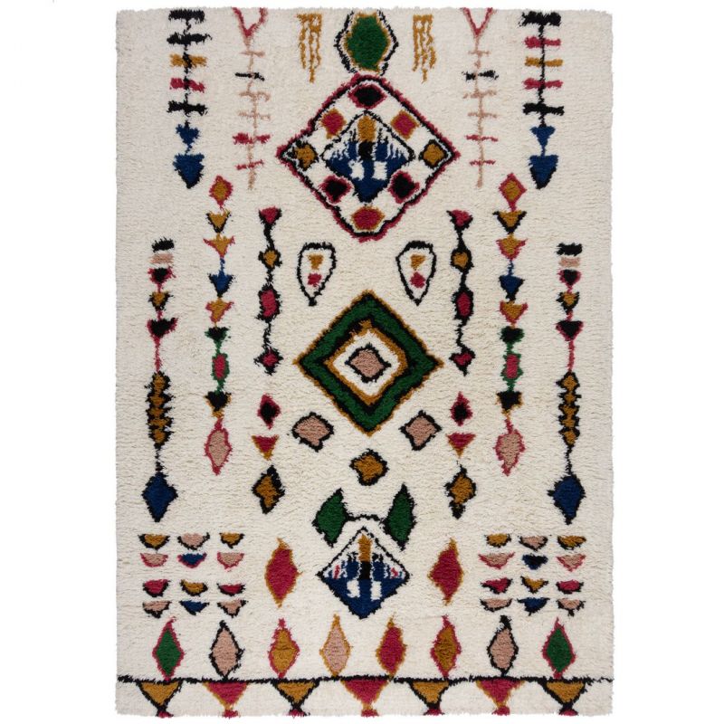 Tapis berbere epais en pure laine Fes 