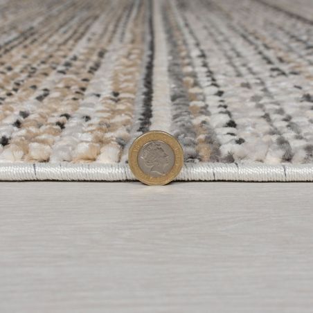 Tapis d'extérieur polypropylène Beige naturel Camino epaisseur