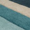 Tapis Design déstructuré 100% Laine Collage Bleu