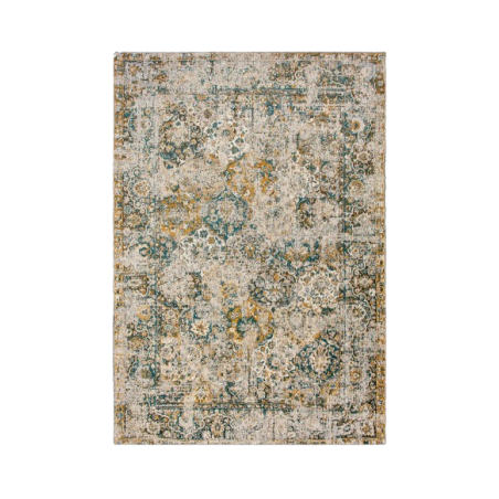 Tapis de salon tissé plat en polyester Bakhtiari Fener