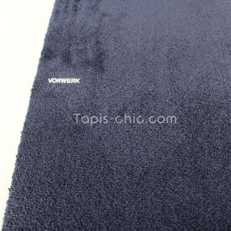 Tapis sur mesure Bleu Marine gamme Lyrica par Vorwerk bordure