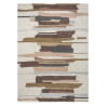 Tapis en laine formes géométriques Zeal Taupe