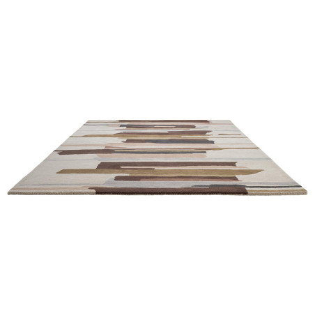 Tapis en laine formes géométriques Zeal Taupe