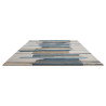 Tapis en laine formes géométriques Zeal Indigo