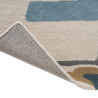 Tapis en laine formes géométriques Zeal Indigo
