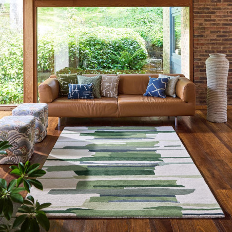 Tapis en laine formes géométriques Zeal Forest