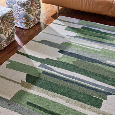 Tapis en laine formes géométriques Zeal Forest