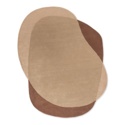 Tapis Pure laine Elément Moore Caramel