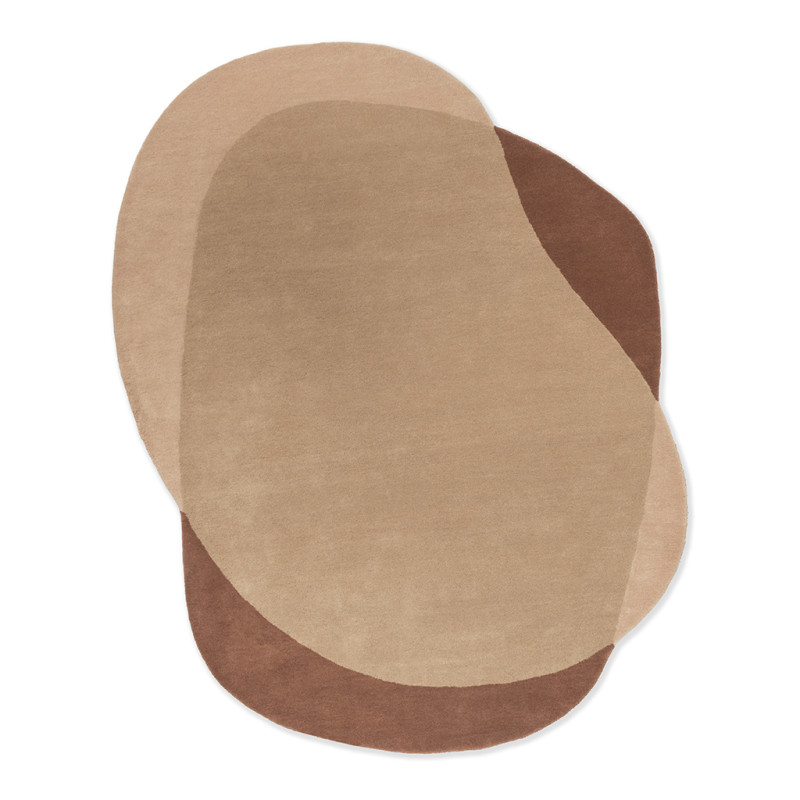 Tapis Pure laine Elément Moore Caramel
