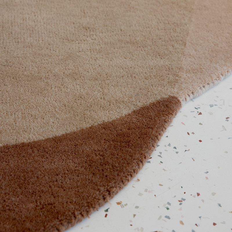 Tapis Pure laine Elément Moore Caramel