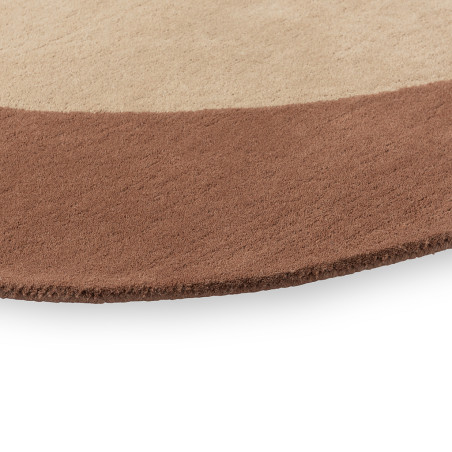 Tapis Pure laine Elément Moore Caramel
