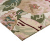 Tapis de salon en pure laine fleurs Rose & Peony Red