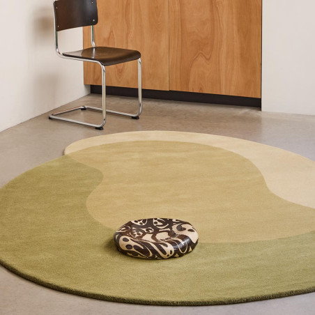 Tapis Pure laine Element Lane Vert