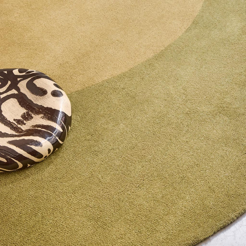 Tapis Pure laine Element Lane Vert
