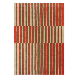Tapis moderne haut de gamme pure laine Décor Pilar Coral