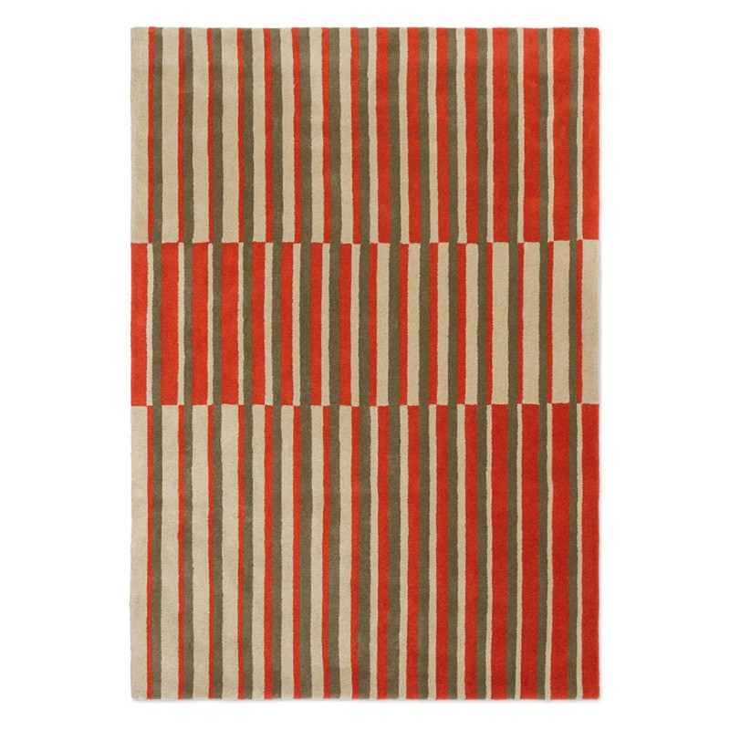 Tapis moderne haut de gamme pure laine Décor Pilar Coral