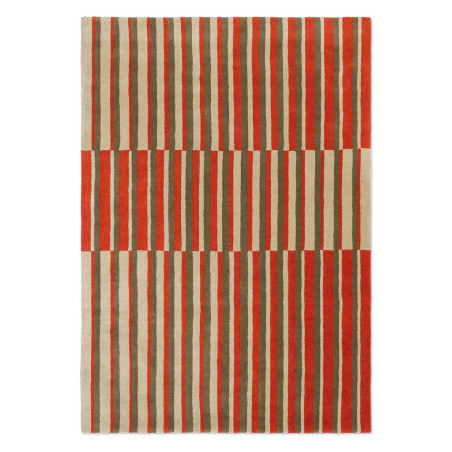 Tapis moderne haut de gamme pure laine Décor Pilar Coral