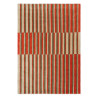 Tapis moderne haut de gamme pure laine Décor Pilar Coral