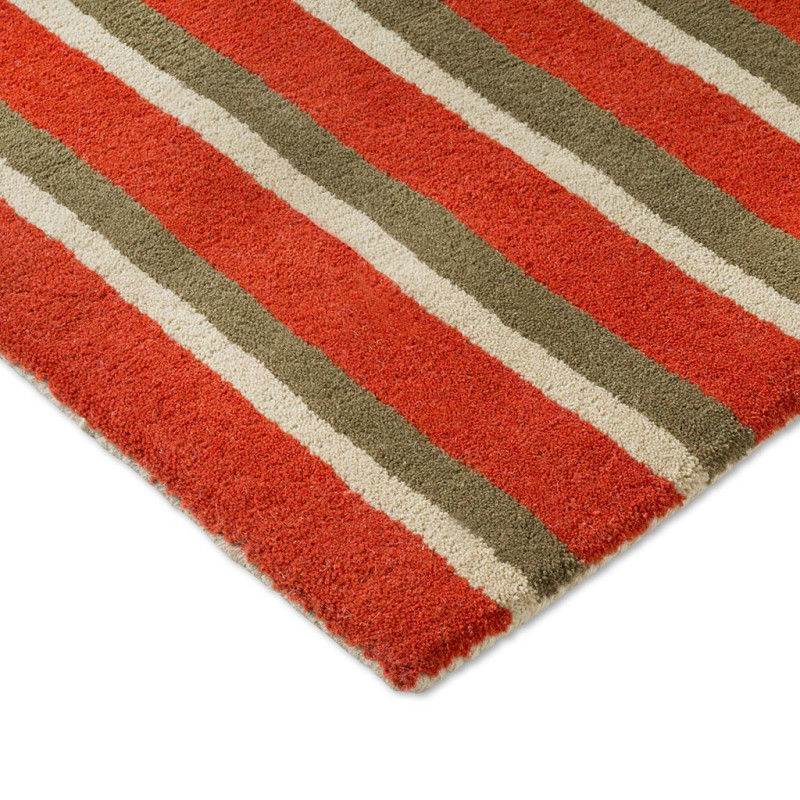 Tapis moderne haut de gamme pure laine Décor Pilar Coral