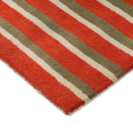 Tapis moderne haut de gamme pure laine Décor Pilar Coral