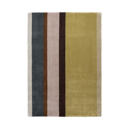 Tapis moderne haut de gamme pure laine Décor Linear Retro