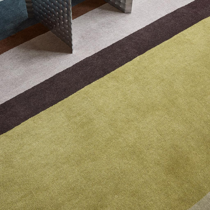 Tapis moderne haut de gamme pure laine Décor Linear Retro
