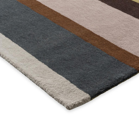 Tapis moderne haut de gamme pure laine Décor Linear Retro