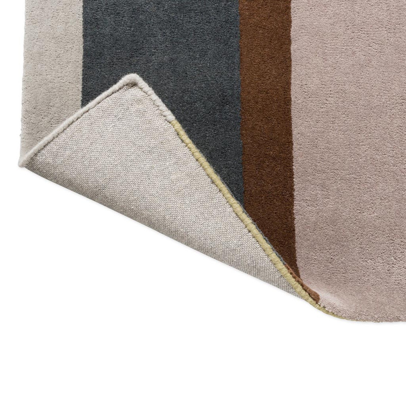 Tapis moderne haut de gamme pure laine Décor Linear Retro