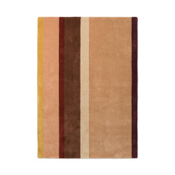 Tapis moderne haut de gamme pure laine Décor Linear Ruby