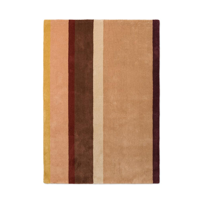 Tapis moderne haut de gamme pure laine Décor Linear Ruby