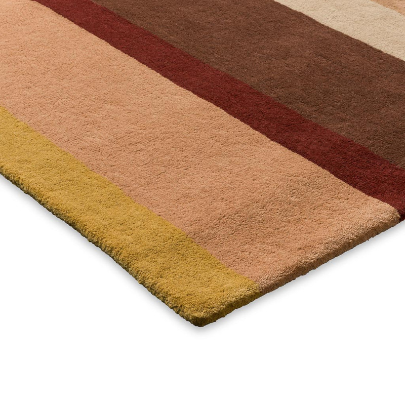 Tapis moderne haut de gamme pure laine Décor Linear Ruby