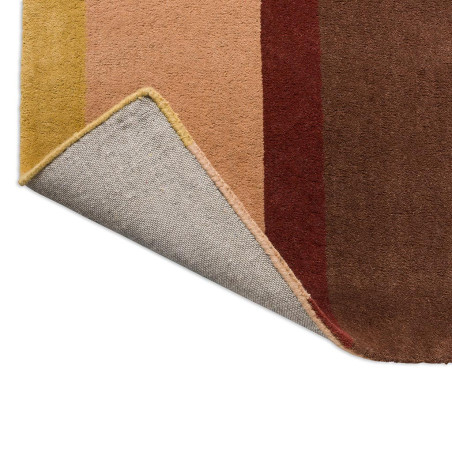 Tapis moderne haut de gamme pure laine Décor Linear Ruby