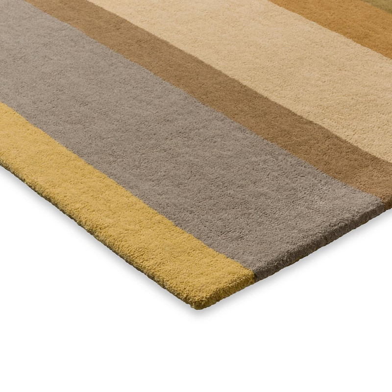 Tapis moderne haut de gamme pure laine Décor Linear Earth
