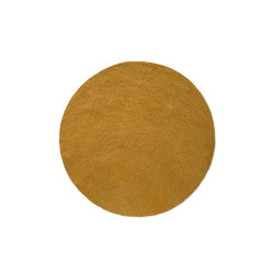 Tapis moderne haut de gamme pure laine rond Décor Echo Ochre