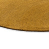 Tapis moderne haut de gamme pure laine rond Décor Echo Ochre