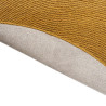 Tapis moderne haut de gamme pure laine rond Décor Echo Ochre