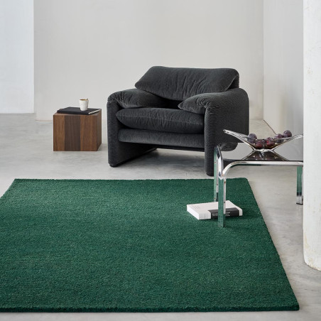 Tapis moderne haut de gamme pure laine Décor Echo Vert