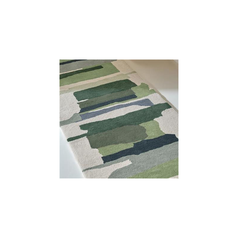 Tapis de couloir en laine formes géométriques Zeal Forest