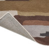 Tapis de couloir en laine formes géométriques Zeal Taupe