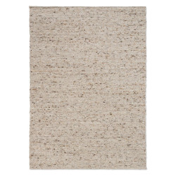 Tapis haut de gamme laine beige chiné Sober Natural