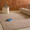 Tapis haut de gamme laine beige chiné Sober Natural