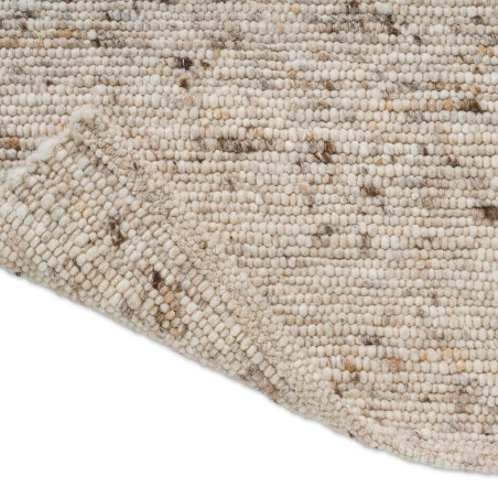 Tapis haut de gamme laine beige chiné Sober Natural