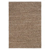 Tapis haut de gamme laine réversible beige chiné Sober Marron