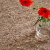 Tapis haut de gamme laine réversible beige chiné Sober Marron