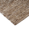 Tapis haut de gamme laine réversible beige chiné Sober Marron