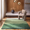Tapis en laine vert Sedimentary