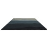 Tapis en laine bleu Sedimentary