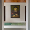 Tapis de couloir en laine vert Sedimentary