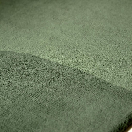 Tapis de couloir en laine vert Sedimentary